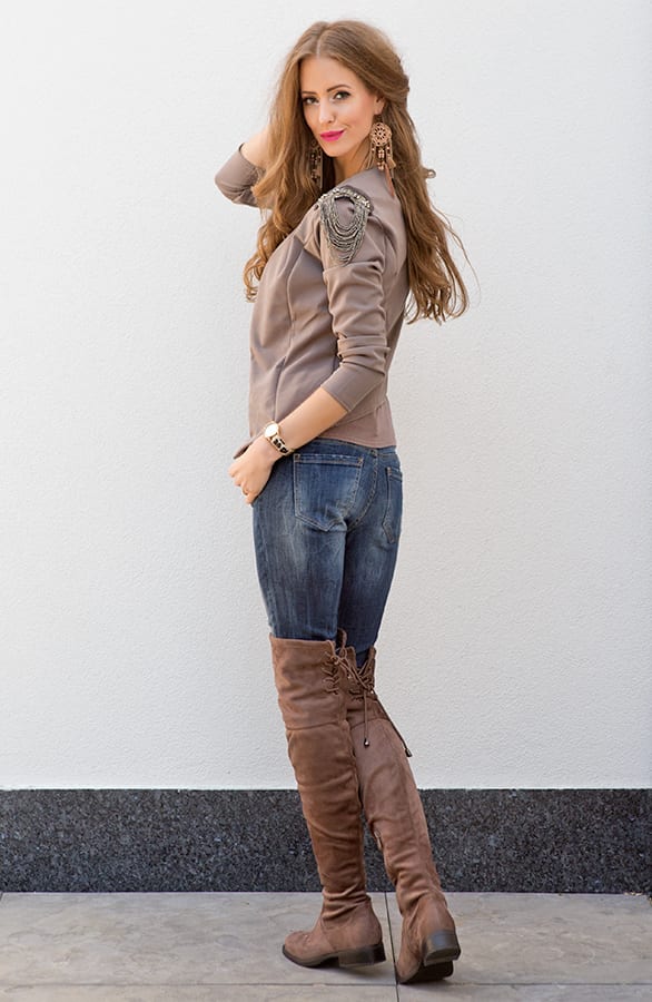 Luxury Chains Jacket Taupe – shoparchief, foto 2