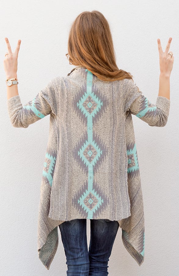 Aztec Mint Cardigan 2.0 – shoparchief, foto 4