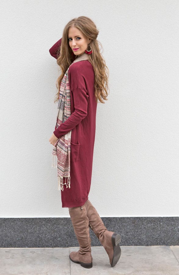 Heartlicious Sjaal 2.0 Bordeaux – shoparchief, foto 5