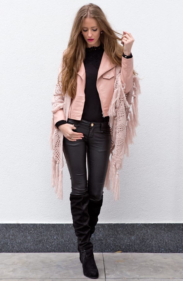 Fringe Sjaal Soft Pink 3.0 – shoparchief, foto 7