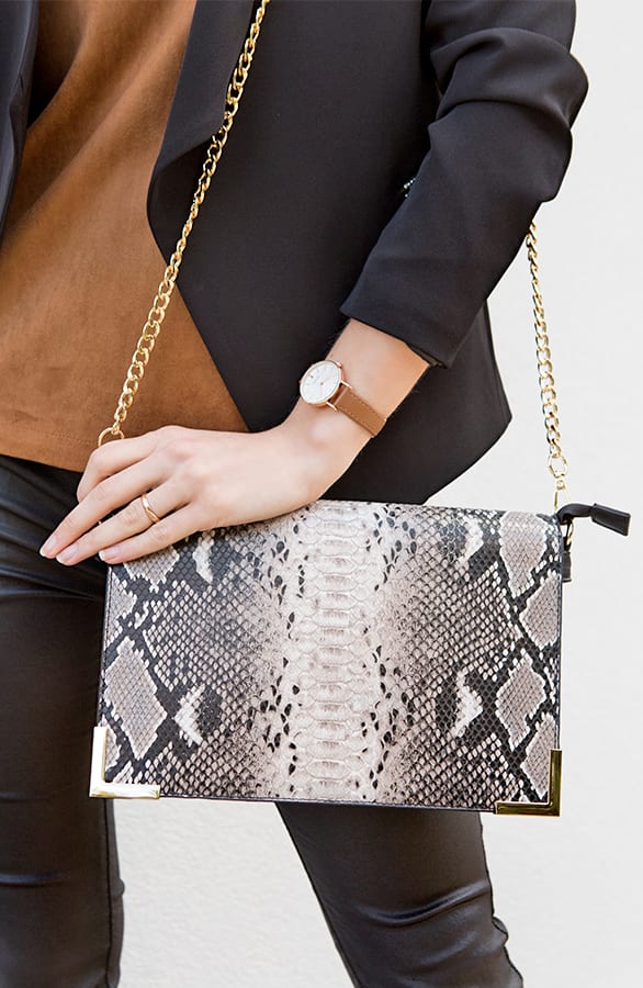 Snakeskin Large Clutch – shoparchief, foto 2