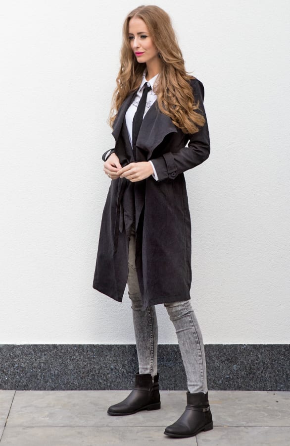 Safari Trenchcoat 2.0 Black – shoparchief, foto 2