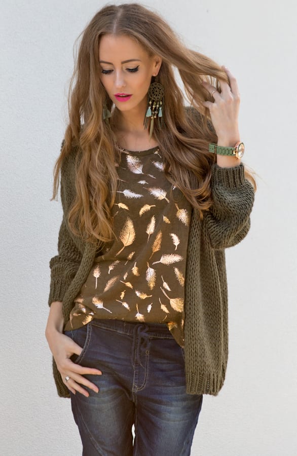 Oversized Army Cardigan – shoparchief, foto 4