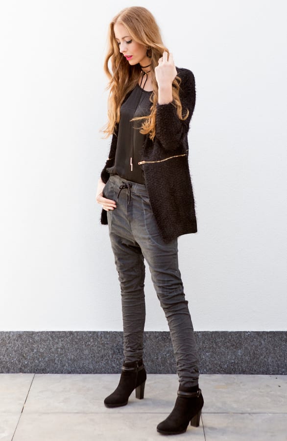 Divide Me Cardigan Black – shoparchief, foto 4