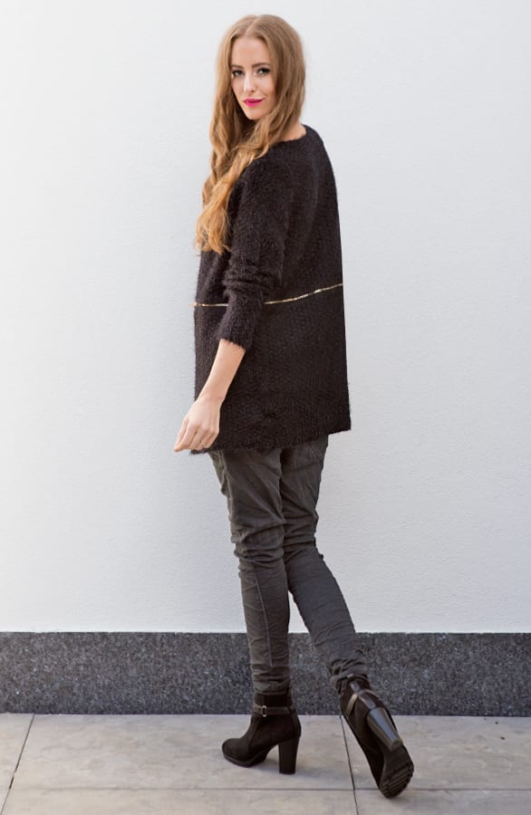 Divide Me Cardigan Black – shoparchief, foto 3