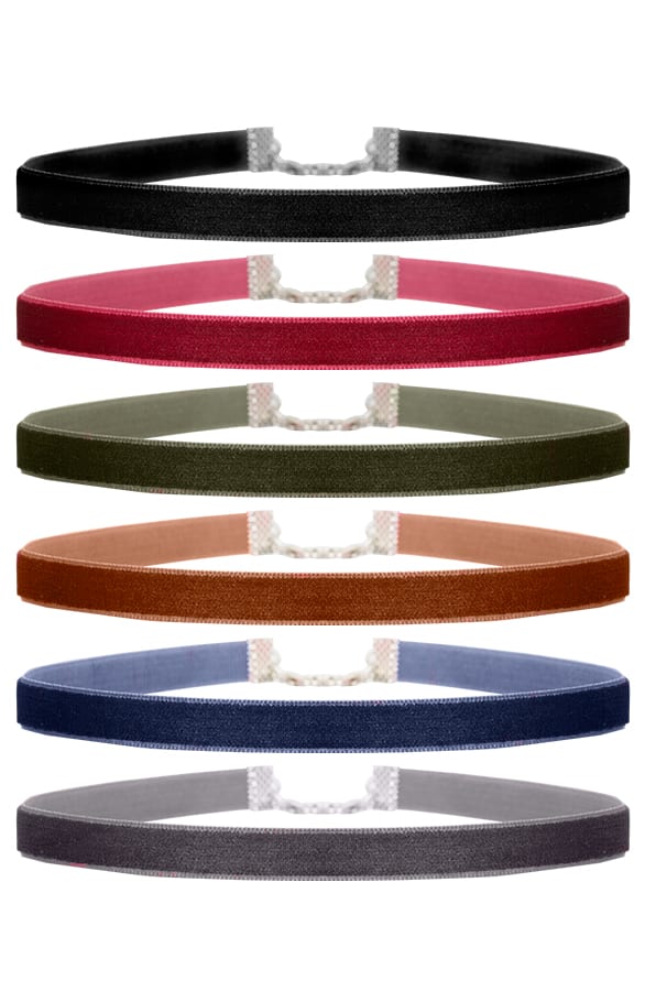 Choker Ketting Velvet 6x – shoparchief, foto 1