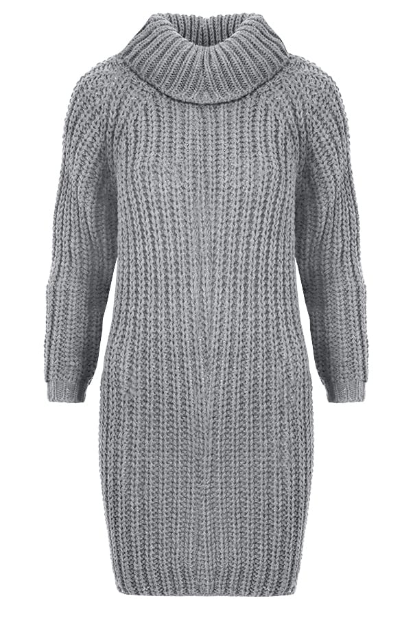 Coll Sweater Long Grey – shoparchief, foto 1