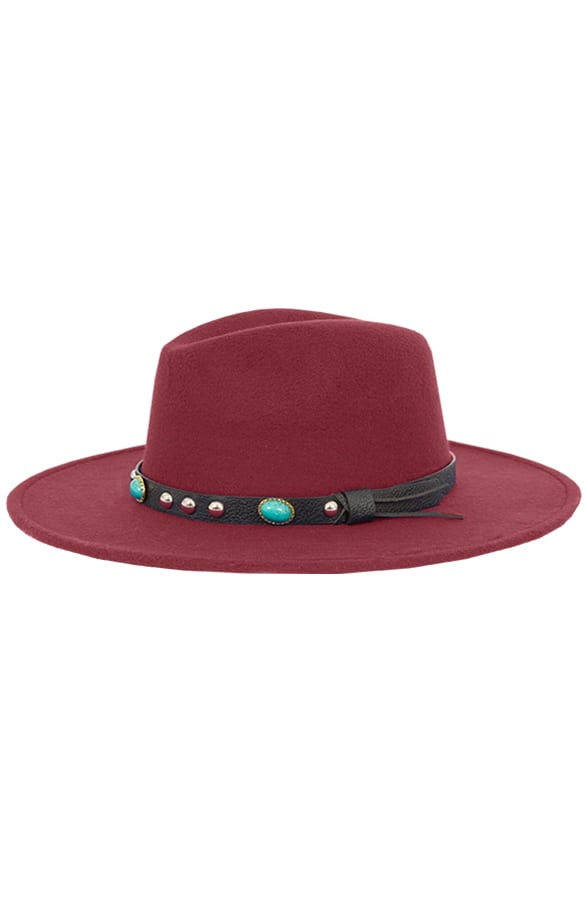 Edgy Hat Bordeaux – shoparchief, foto 1