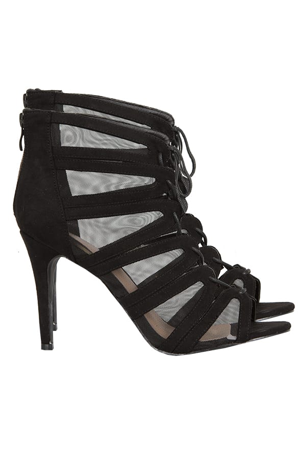 Lace Up Heels Schwarz 2.0 – shoparchief, foto 1