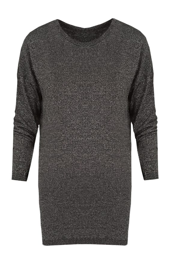 Loose Sweater Shine Black – shoparchief, foto 1