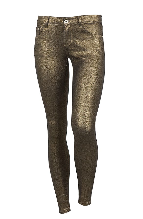Metallic Coating Jeans Gold – shoparchief, foto 1