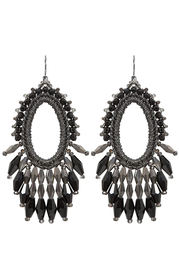 Oval Oorbellen Sparkle Silver – shoparchief, foto 1