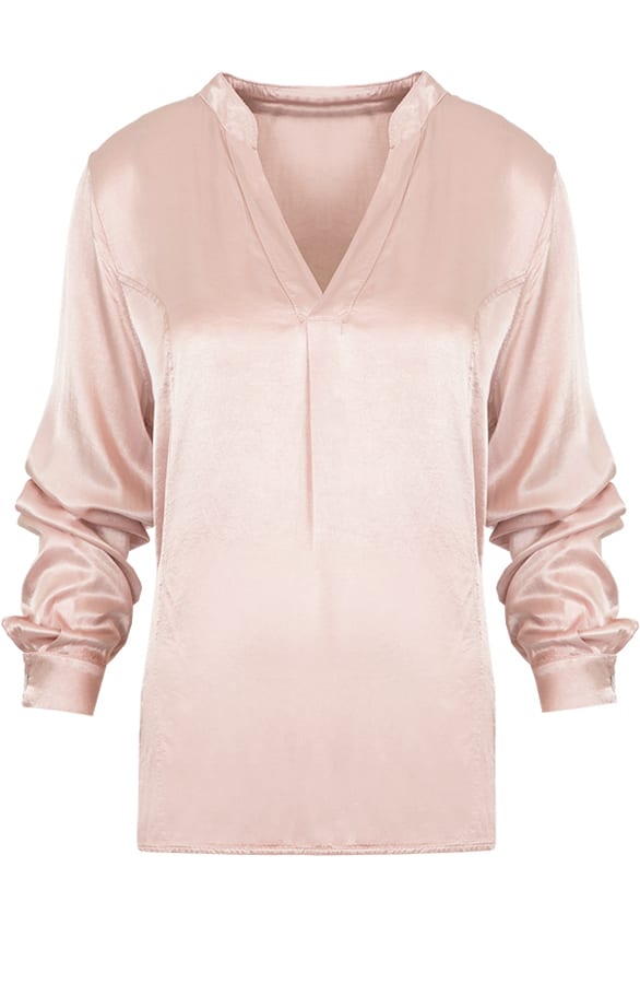Silk Blouse Blush Pink – shoparchief, foto 1