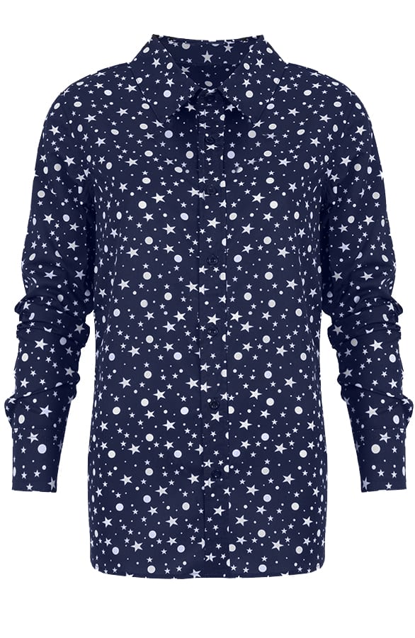 Star Fever Blouse Blue – shoparchief, foto 1
