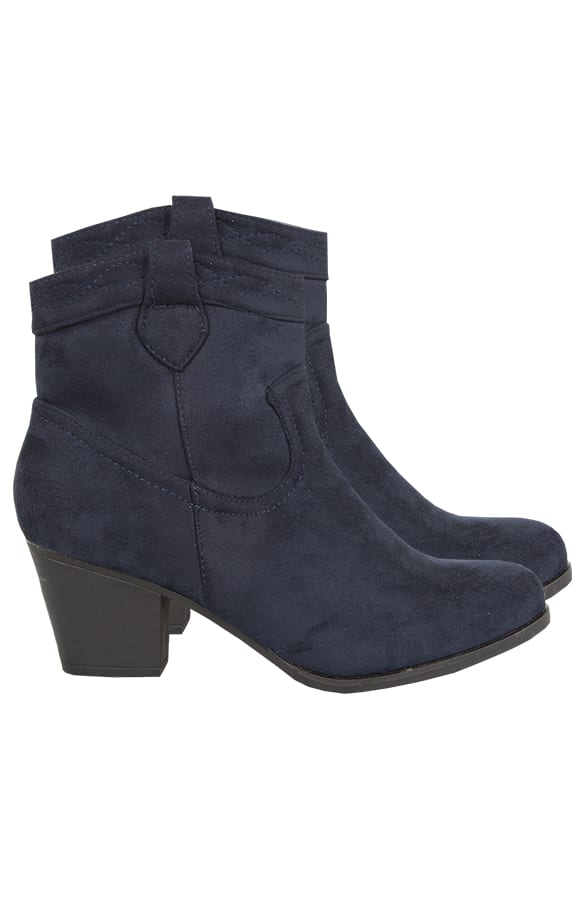 Suede Booties Blue 2.0 – shoparchief, foto 1