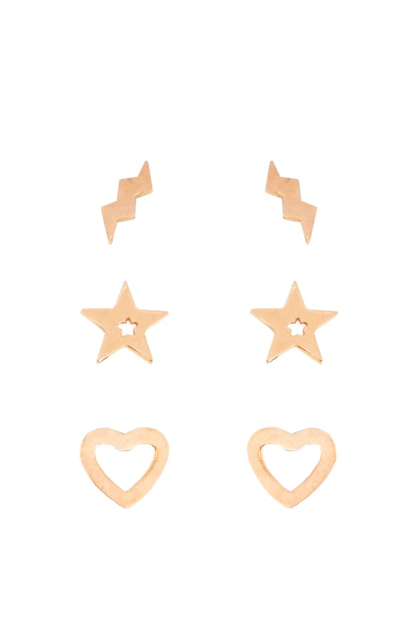 Triple Minimal Rose Oorbellen – shoparchief, foto 1