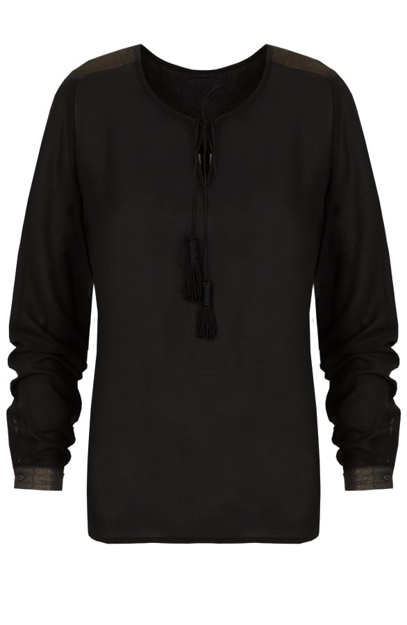 Urban Luxury Blouse Black – shoparchief, foto 1
