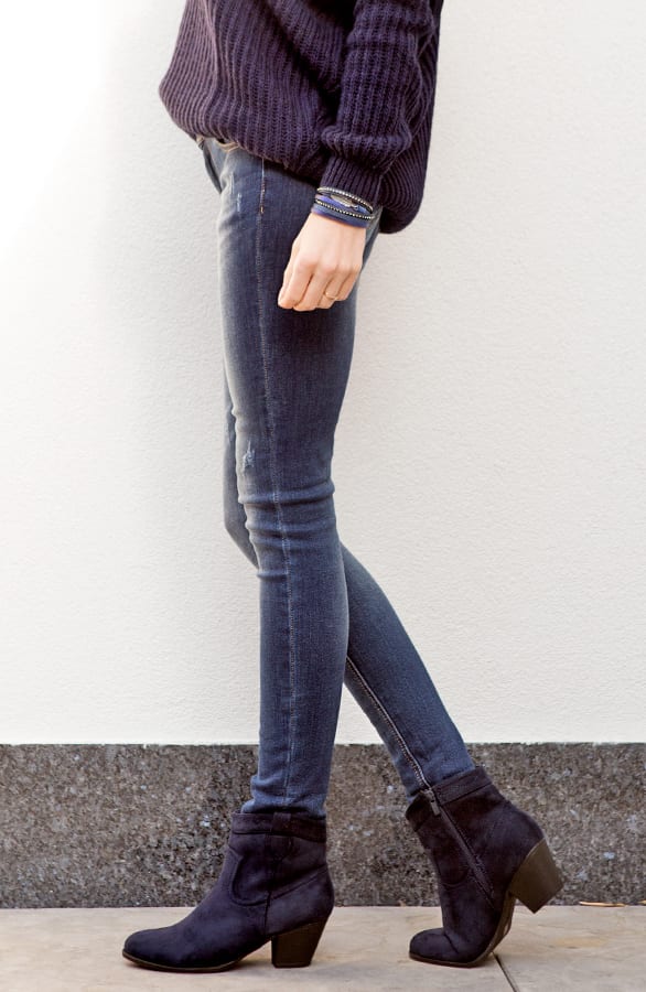 Suede Booties Blue 2.0 – shoparchief, foto 7