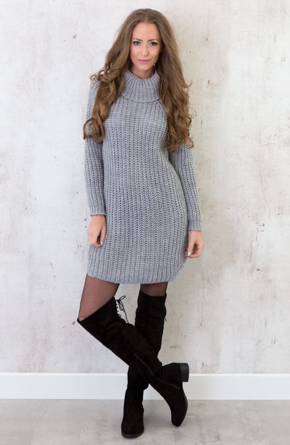 Coll Sweater Long Grey – shoparchief, foto 2