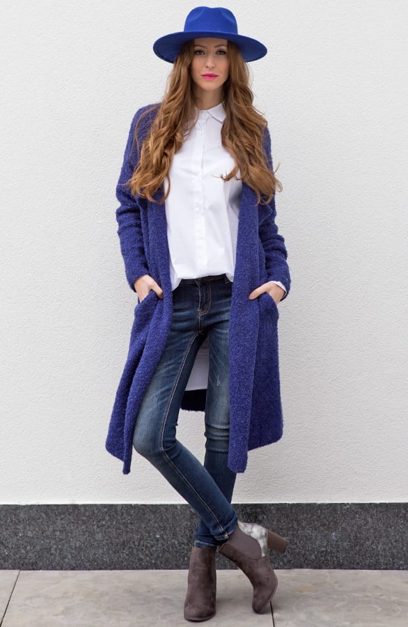 Exclusive Kobalt Cardigan – shoparchief, foto 6
