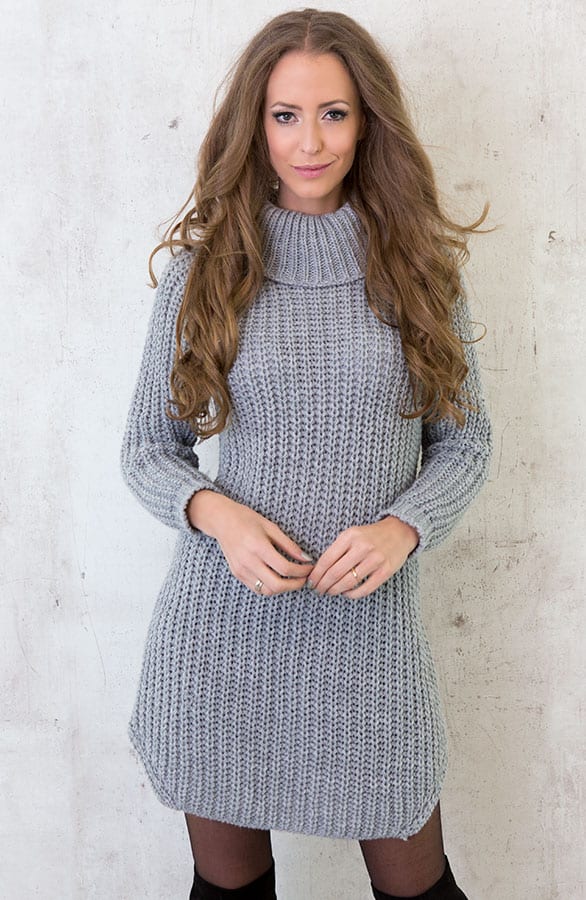 Coll Sweater Long Grey – shoparchief, foto 3