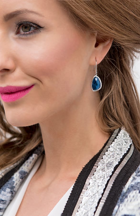 Gemstone Blue Oorbellen – shoparchief, foto 2