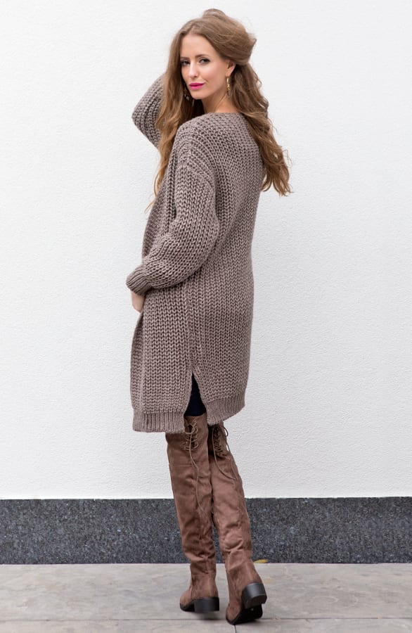 Wondering Cardigan Taupe – shoparchief, foto 4