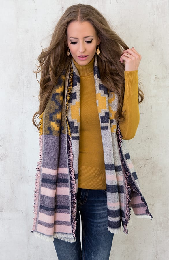 Feeling Me Softly Sjaal Grey – shoparchief, foto 2