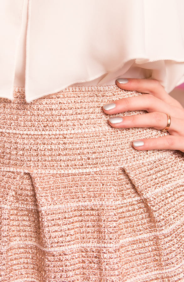Scuba Skirt Sparkle Blush – shoparchief, foto 6