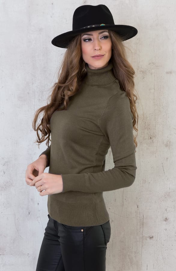 Coll Sweater Jersey Army – shoparchief, foto 3