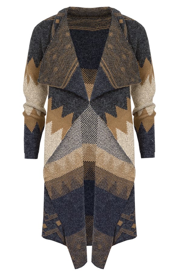 Exclusive Aztec Cardigan Grey – shoparchief, foto 1