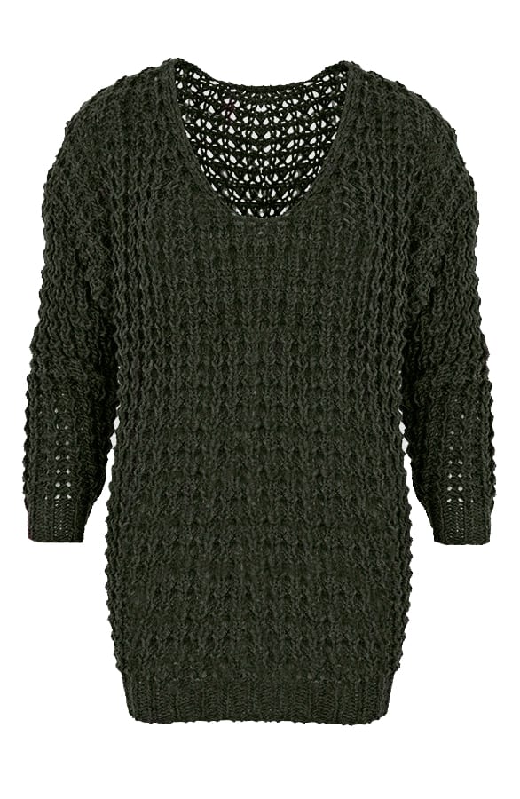 Knitted Sweater Army – shoparchief, foto 1
