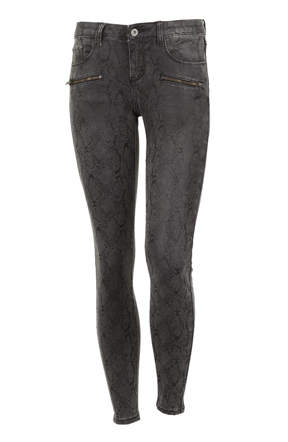 Snake Print Grey Jeans – shoparchief, foto 1