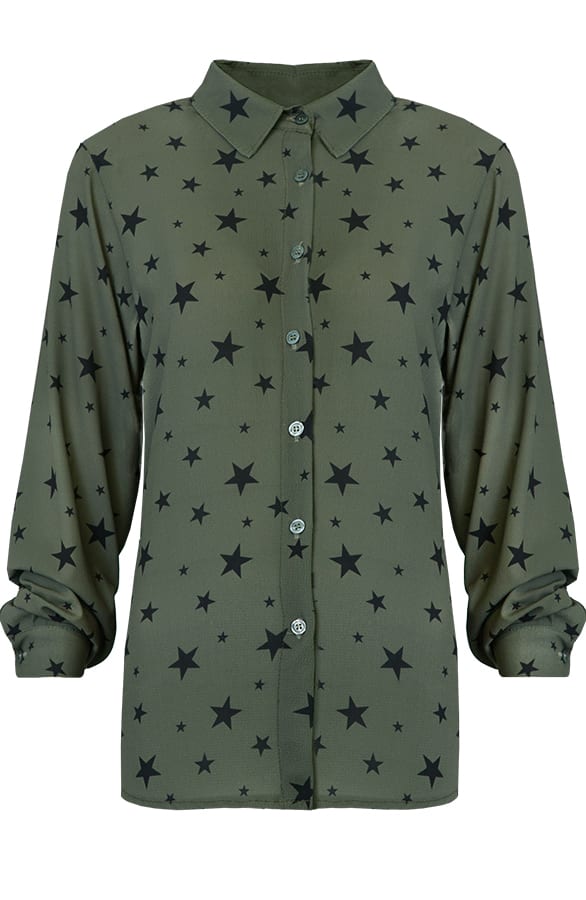 Star Addict Blouse Army – shoparchief, foto 1