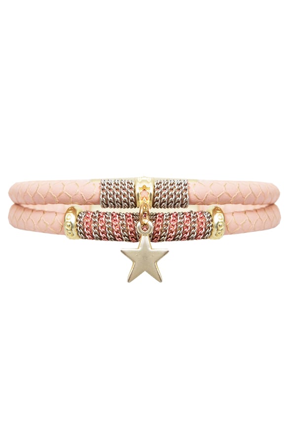 Wrap Bracelet Pink Star – shoparchief, foto 1