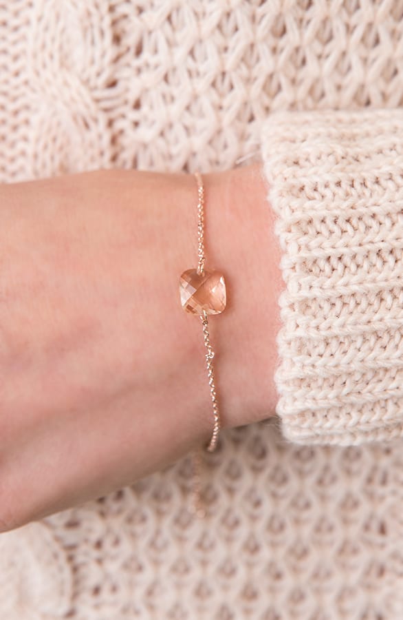Crystal Bracelet Soft Pink – shoparchief, foto 2
