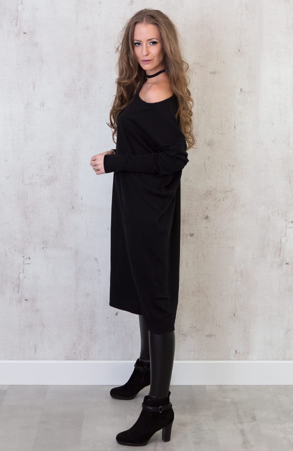 Long Oversized Tuniek Zwart – shoparchief, foto 3