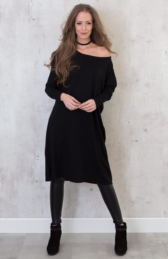 Long Oversized Tuniek Zwart – shoparchief, foto 4