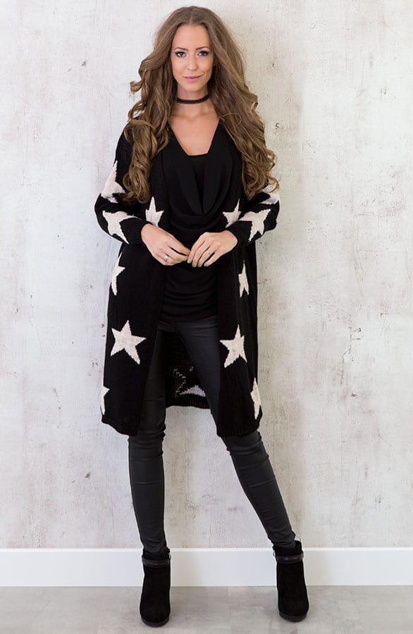 Star Cardigan Black – shoparchief, foto 5