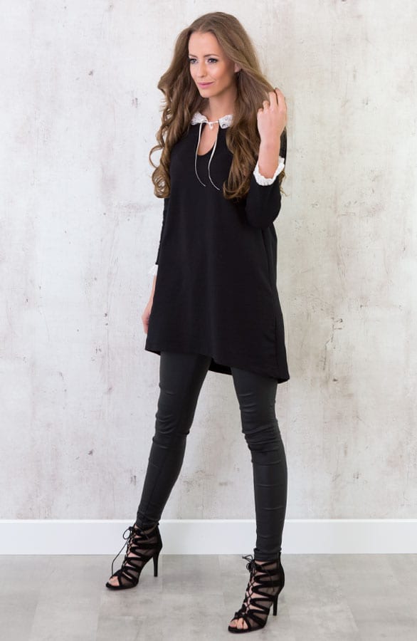 Lace Up Tuniek Black – shoparchief, foto 5