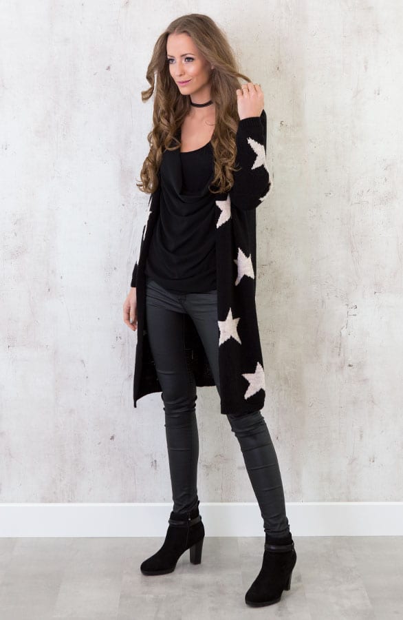 Star Cardigan Black – shoparchief, foto 4
