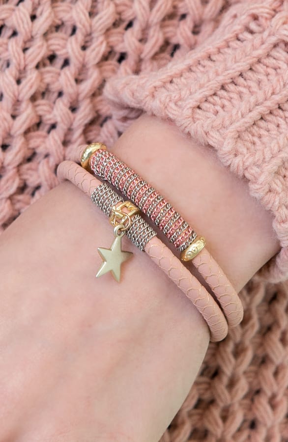 Wrap Bracelet Pink Star – shoparchief, foto 2
