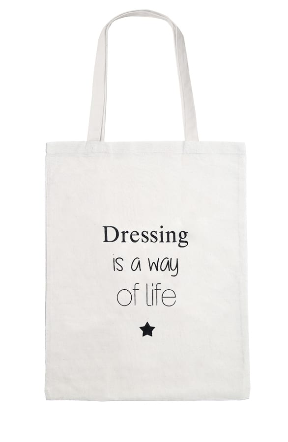 Canvas Quote Bag – shoparchief, foto 1