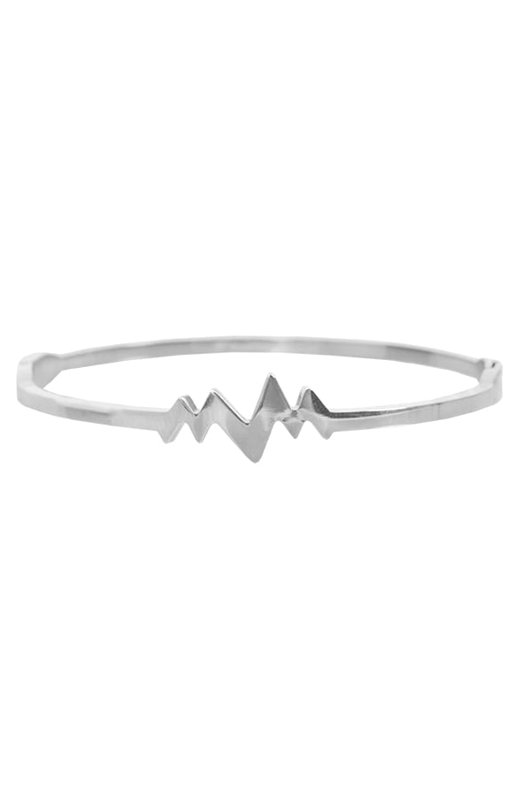 Heartbeat Bracelet Silver – shoparchief, foto 1
