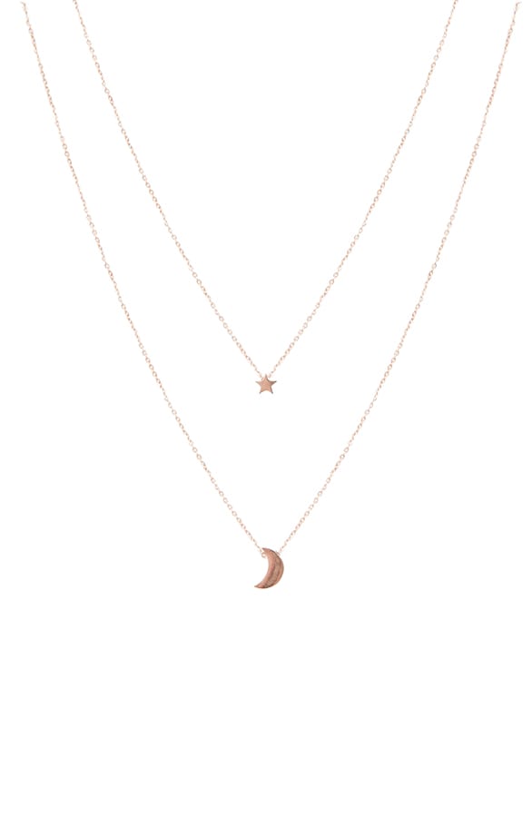 Moon Star Necklace Rose – shoparchief, foto 1