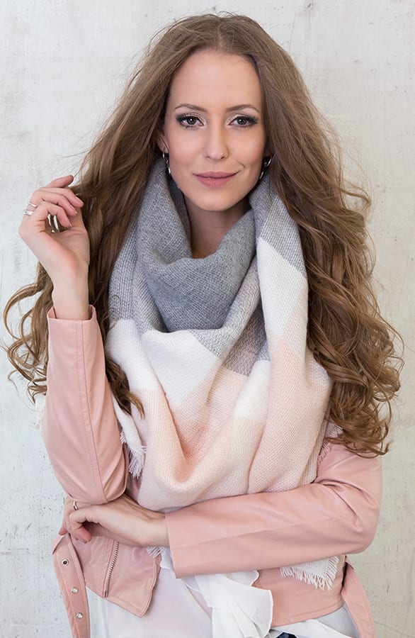 Square Soft Sjaal Pink – shoparchief, foto 5