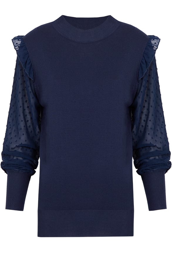 Be Mine Sweater Navy – shoparchief, foto 1