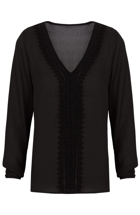 Dazzling Blouse Black – shoparchief, foto 1
