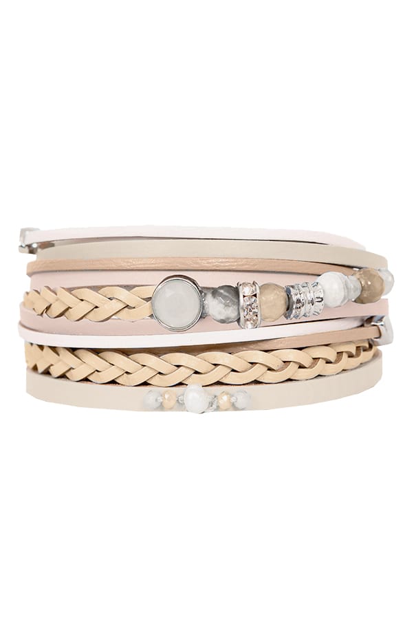 Double Wrap Bracelet Creamy – shoparchief, foto 1