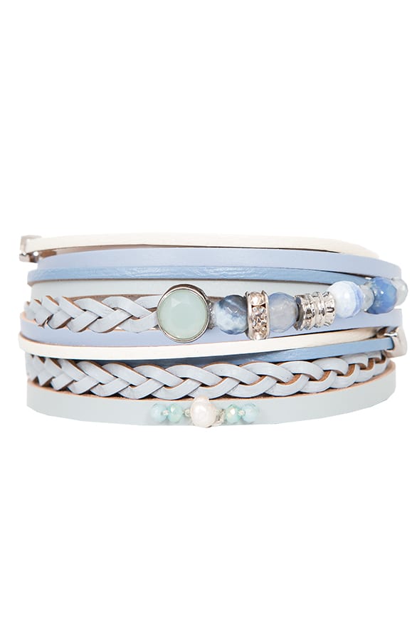 Double Wrap Bracelet Ocean Blue – shoparchief, foto 1